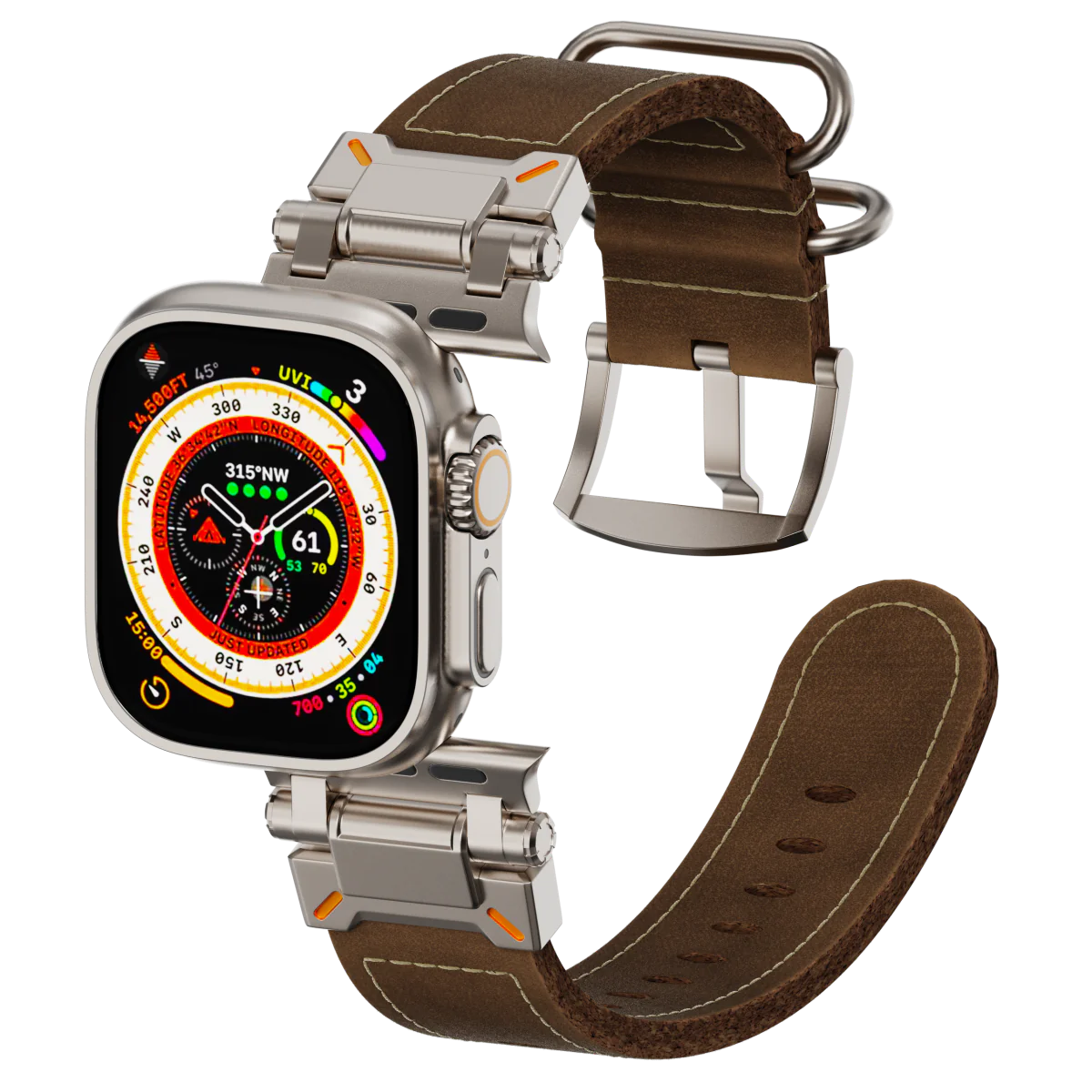 Metal & Rubber Strap For Apple Watch